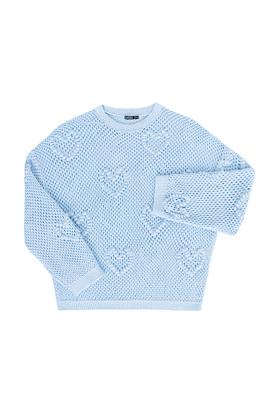 Jumper with hearts - BRUSNIKA Women Clothes