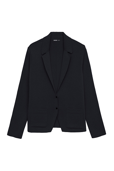 Single-breasted merino wool jacket - BRUSNIKA Women Clothes