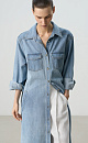 Denim Shirt Dress - BRUSNIKA. Women clothes