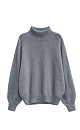 Fox-fur jumper with a high collar - BRUSNIKA. Women clothes