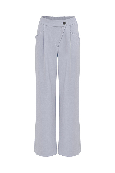 Wide trousers with stitching details - BRUSNIKA Women Clothes