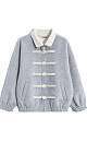 wool bomber jacket with an Asian‑style fastener - BRUSNIKA. Women clothes