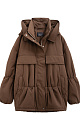 Long jacket made of textured fabric - BRUSNIKA. Women clothes