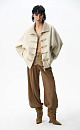 Wool bomber jacket with Chinese clasp - BRUSNIKA. Women clothes