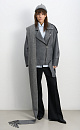 Ribbed scarf with fringe - BRUSNIKA. Women clothes