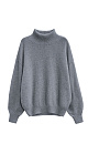Fox-fur jumper with a high collar - BRUSNIKA. Women clothes