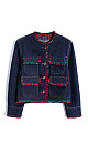 Denim jacket with fringe - BRUSNIKA. Women clothes