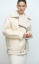 Faux leather sheepskin coat - BRUSNIKA. Women clothes