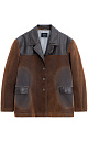 Denim jacket with eco-leather inserts - BRUSNIKA. Women clothes