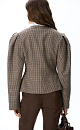 Checkered jacket with accent buttons - BRUSNIKA. Women clothes