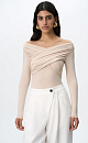 Top with draped bodice - BRUSNIKA. Women clothes