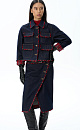 Denim jacket with fringe - BRUSNIKA. Women clothes