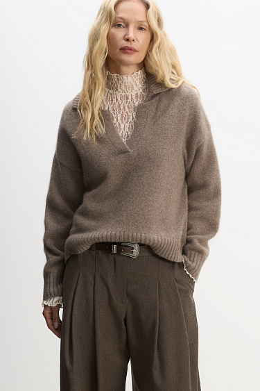 Fox down jumper - BRUSNIKA Women Clothes