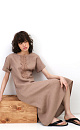 A-line dress with lace detail - BRUSNIKA. Women clothes