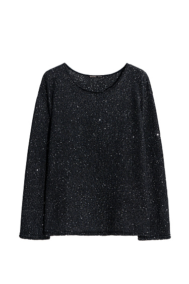 Cotton jumper with sequins and lurex - BRUSNIKA Women Clothes