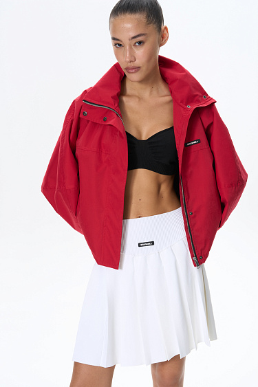 Sporty bomber jacket with a stand collar - BRUSNIKA Women Clothes
