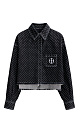 Polka dot denim shirt - BRUSNIKA. Women clothes