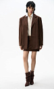 Mini skirt with suede trim - BRUSNIKA. Women clothes
