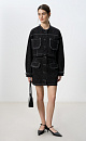 Frayed denim mini skirt - BRUSNIKA. Women clothes