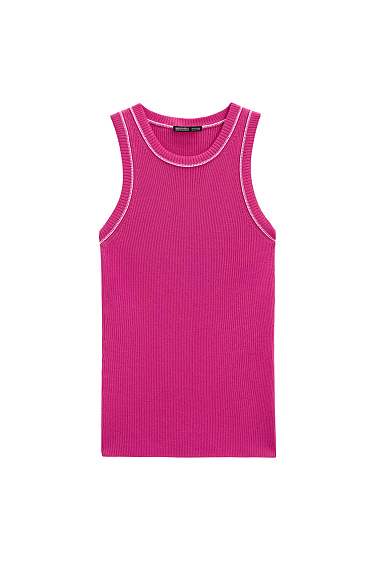 Knitted sleeveless top  - BRUSNIKA Women Clothes