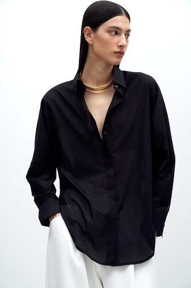 100% cotton basic shirt - BRUSNIKA Women Clothes
