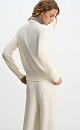 cashmere cardigan with a polo collar - BRUSNIKA. Women clothes