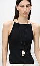 Viscose top with side cutouts - BRUSNIKA. Women clothes