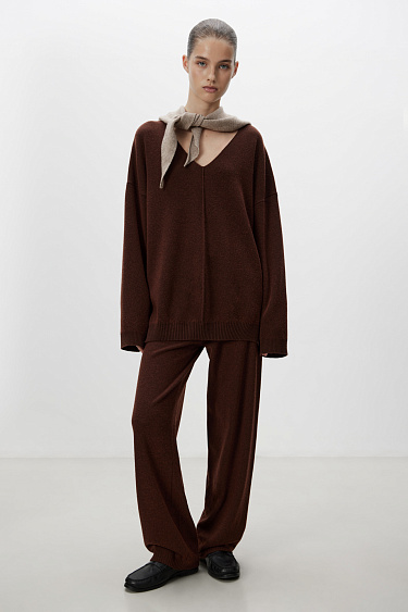 Cashmere and wool knit pants - BRUSNIKA Women Clothes