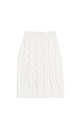 Knitted skirt with braids - BRUSNIKA. Women clothes