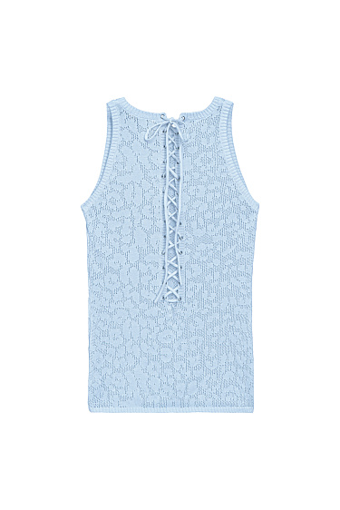 Lace-up top - BRUSNIKA Women Clothes