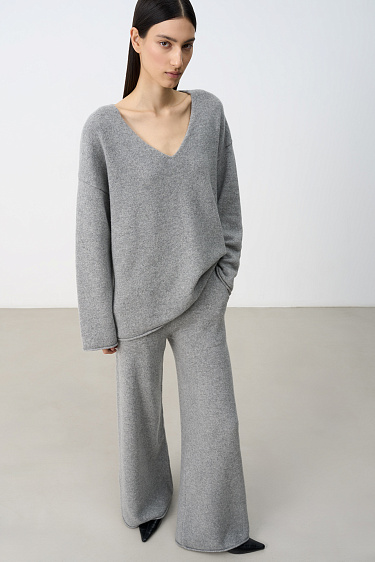 Straight cashmere trousers - BRUSNIKA Women Clothes