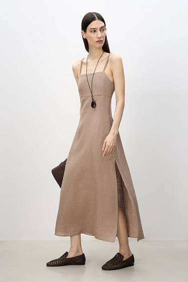 Sundress with a slit - BRUSNIKA Women Clothes