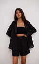 Basic linen shirt - BRUSNIKA. Women clothes
