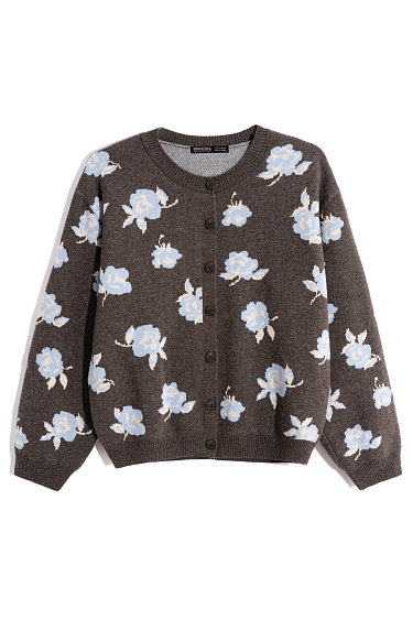Floral print cardigan - BRUSNIKA Women Clothes