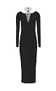 Dress with slit - BRUSNIKA. Women clothes