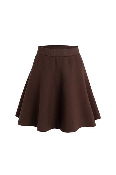 Knitted Mini Skirt - BRUSNIKA Women Clothes