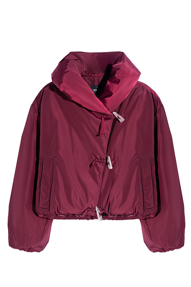 cropped jacket with an Asian fastening - BRUSNIKA Women Clothes