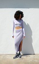 Knit skirt with side slit - BRUSNIKA. Women clothes