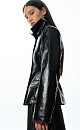 Fitted patent-finish jacket - BRUSNIKA. Women clothes
