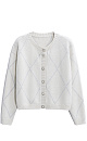 Wool and cashmere cardigan with an Argyle pattern - BRUSNIKA. Women clothes