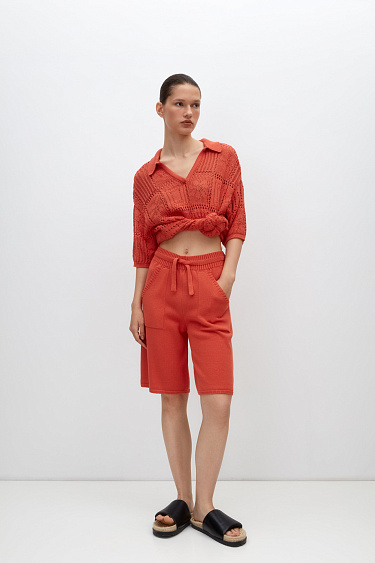 Knit bermuda shorts - BRUSNIKA Women Clothes
