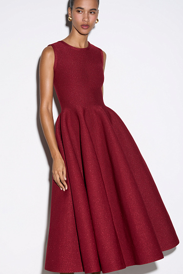 Lurex midi dress - BRUSNIKA Women Clothes