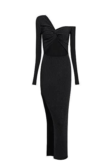 One-shoulder maxi dress - BRUSNIKA Women Clothes