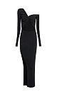 One-shoulder maxi dress - BRUSNIKA. Women clothes