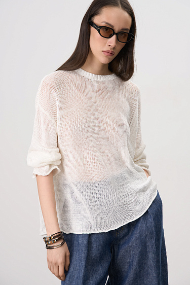 Semi-sheer jumper - BRUSNIKA Women Clothes