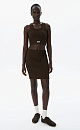 Knitted viscose mini skirt - BRUSNIKA. Women clothes