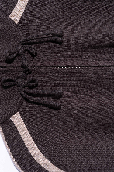bomber jacket with stripes on the sleeves - BRUSNIKA Women Clothes