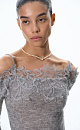 Merino wool longsleeve with lace - BRUSNIKA. Women clothes
