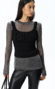 top with draping on the chest - BRUSNIKA. Women clothes
