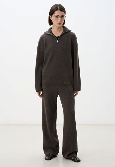 Trousers with a wide belt - BRUSNIKA Women Clothes